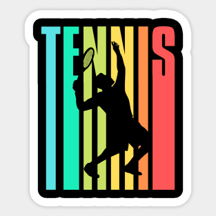 US Open Tennis Player Silhouette Sticker